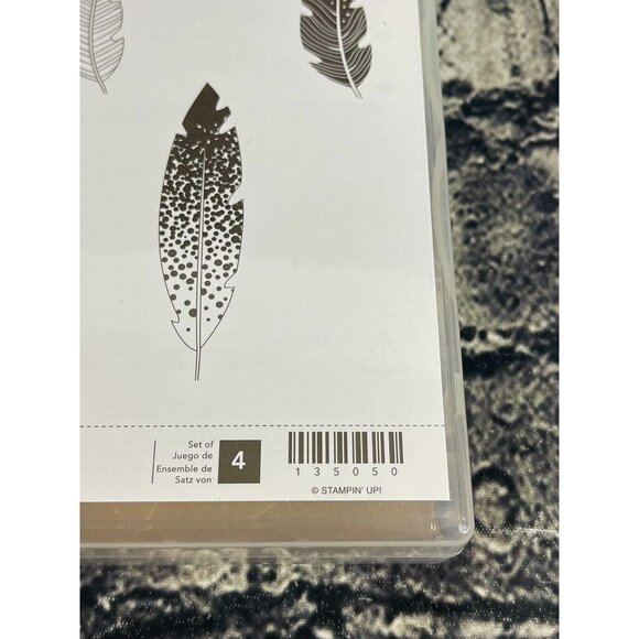 Stampin Up FOUR FEATHERS Stamp Set & FEATHERS Die Set - Picture 4 of 15